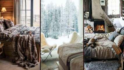 Jak vyrobit zimní dekoraci v ložnici? 2023 dekorace ložnice