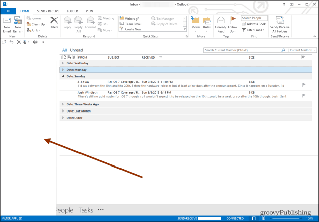 Oprava kritické chyby zabezpečení aplikace Outlook a oprava prázdné podložky složky Outlook 2013