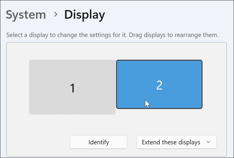 přesunout hlavní panel na druhý monitor ve Windows 11