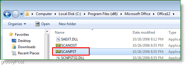 Screenshot - Outlook 2007 ScanPST