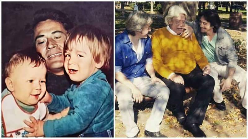 Cüneyt Arkın sdílel své fotografie pořízené před 40 lety se svými dětmi
