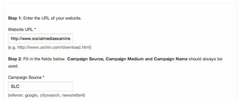 značka kampaně slc v nástroji pro tvorbu adres URL google