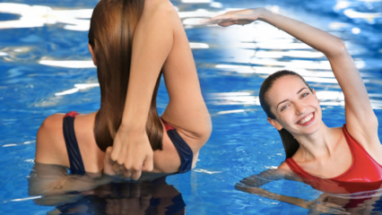 Přizpůsobte břicho 3 pohyby! Nejúčinnější regionální hubnutí, které můžete dělat ve vodě