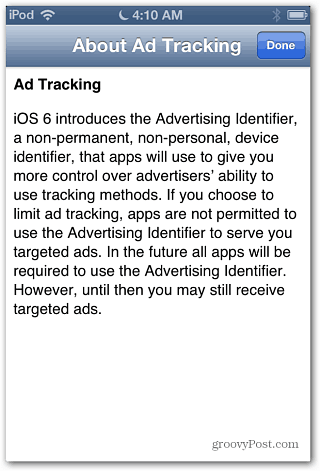O sledování reklam