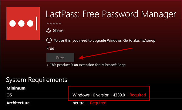LastPass Extension pro Microsoft Edge přichází do Windows 10
