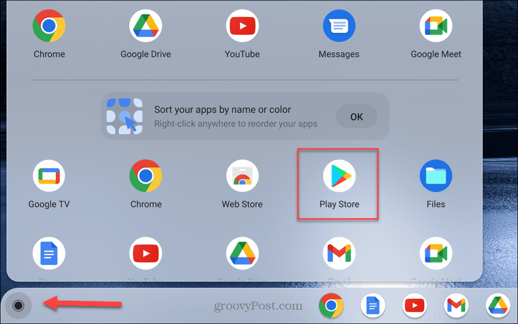 Google Play na Chromebooku nefunguje