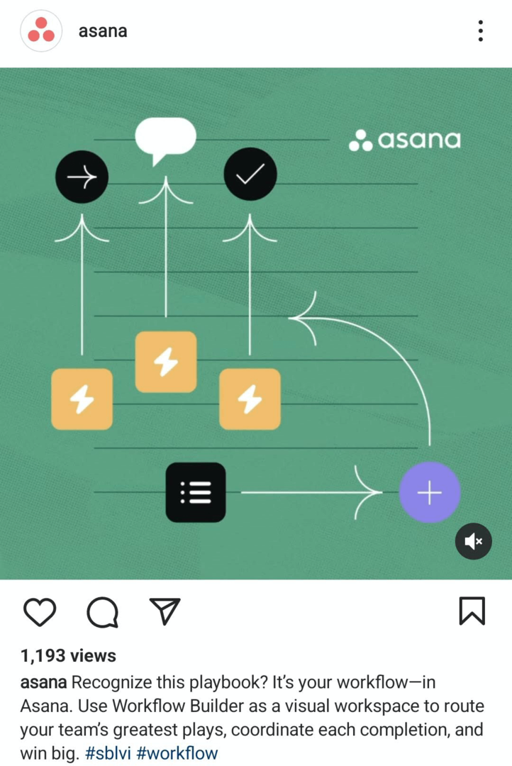 příklad instagramového video příspěvku zvýrazňujícího funkci produktu