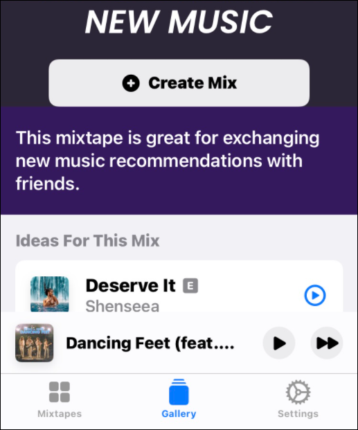 vytvořit společný seznam skladeb na Apple Music