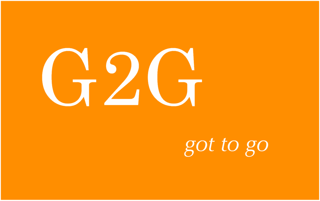 Co znamená G2G a jak jej používáte?
