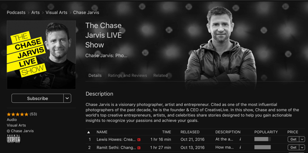 live show Chase Jarvis