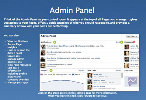 panel správce facebookového studia