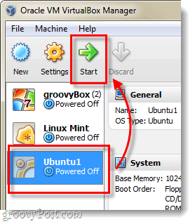 spusťte Ubuntu vm