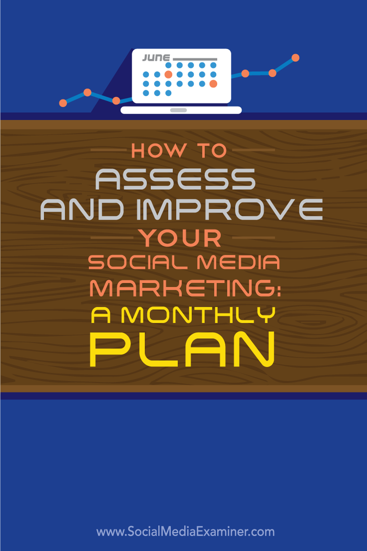 Jak vyhodnotit a vylepšit váš marketing v sociálních médiích: Měsíční plán: zkoušející v sociálních médiích