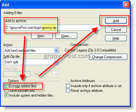 Šifrování souborů pomocí WinZip AES