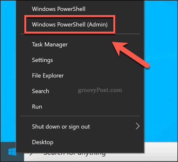 Spuštění okna Windows PowerShell