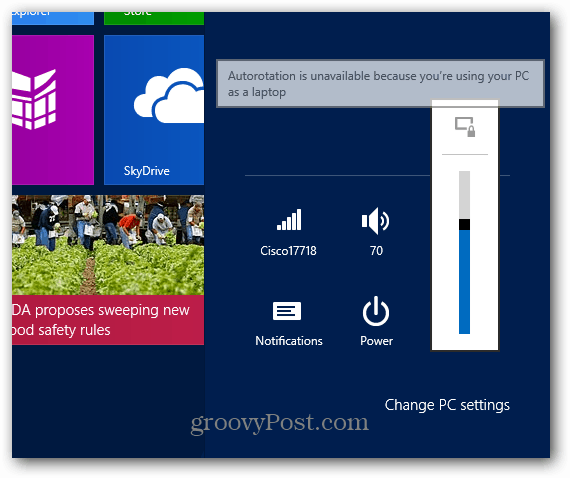 Jak zamknout rotaci obrazovky na povrchu pomocí Windows RT