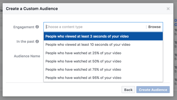 Zacilte na lidi podle toho, kolik z vašich videí sledovali.