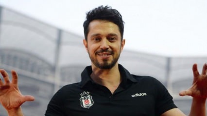 Těžké okamžiky Murata Boza, který vystoupil na pódium na oslavách šampionátu Beşiktaş!