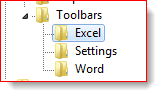 odstranit mini panel nástrojů v Excelu 2010