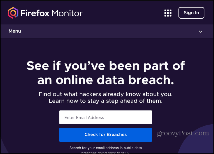Zaslal jste e-mail nebo heslo? Firefox Monitor je na něm
