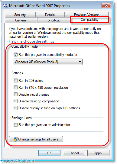 jak zobrazit informace o kompatibilitě pro Windows 7 program