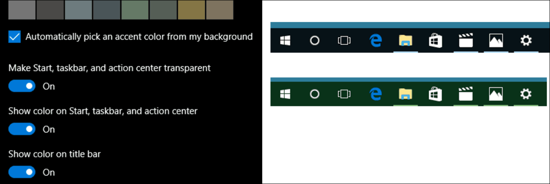 Aktualizujte barvy systému Windows 10 v nastavení personalizace