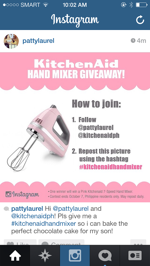 instagram kitchenaid hashtag příklad