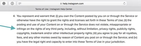 Podmínky používání Instagramu stanoví, že uživatelé musí dodržovat pokyny pro komunitu.