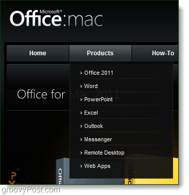 kancelář pro web Mac