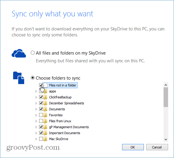 Jak synchronizovat konkrétní složky z SkyDrive do počítače