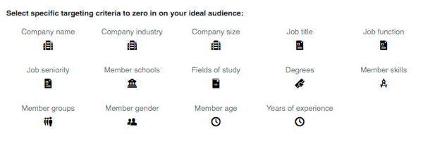Do své kampaně na LinkedIn můžete přidat další možnosti cílení.