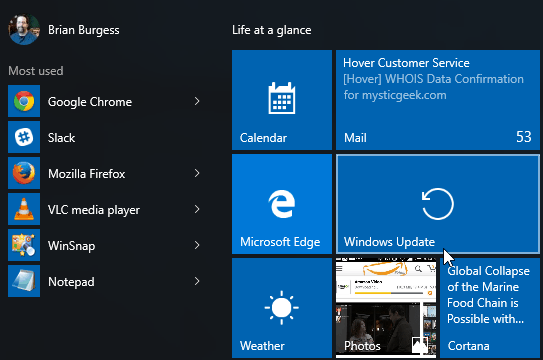 Windows Update Spusťte Windows 10
