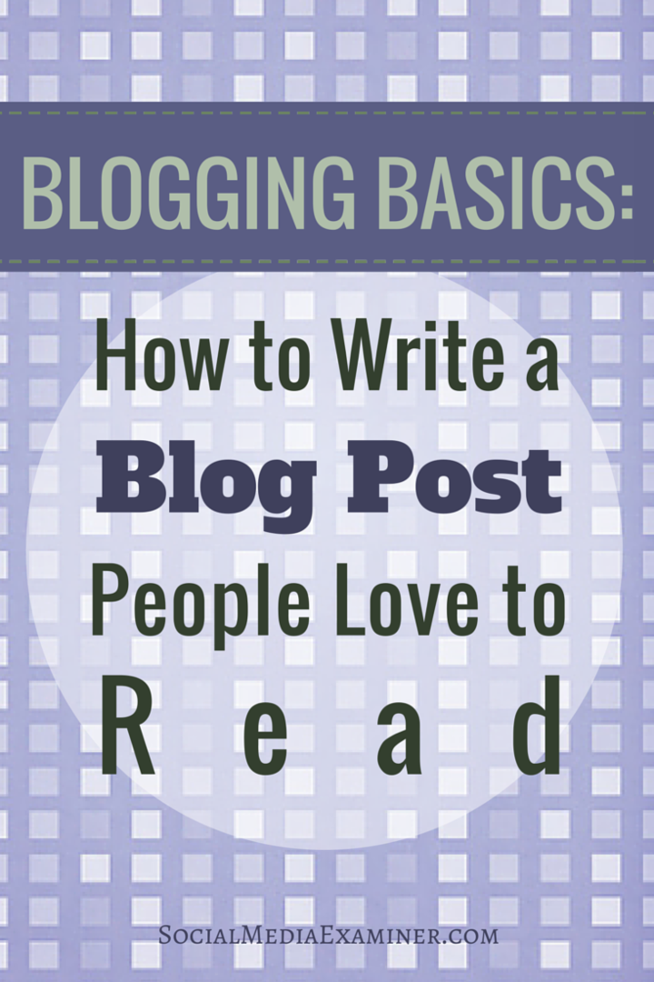 základy psaní blogového příspěvku