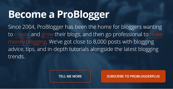 Domovská stránka ProBloggeru se pro nové návštěvníky webu liší.