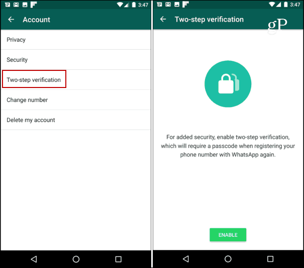 Jak zabezpečit účet WhatsApp pomocí dvoufázového ověření