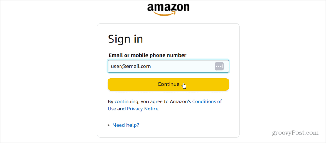 Nastavte si přístupové klíče na svém účtu Amazon