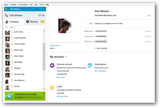 Aktualizace Skype 6.1 pro Windows zahrnuje integraci aplikace Outlook