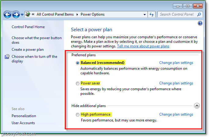 Správa nastavení spořiče Windows 7 [How-to]