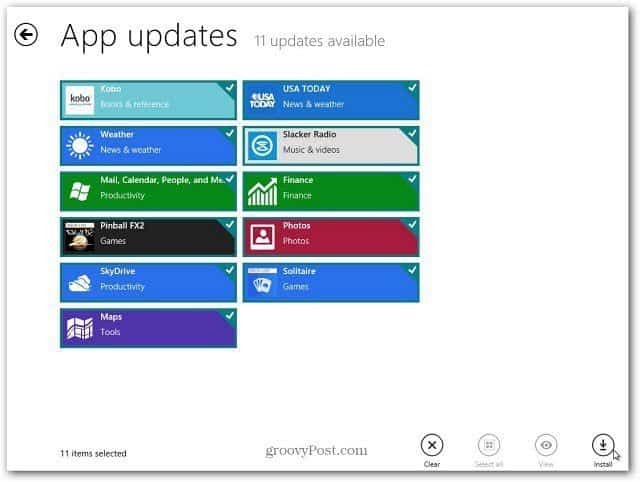 Aktualizujte aplikace Windows 8 snadným způsobem