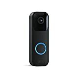 Představujeme Blink Video Doorbell | Obousměrné upozornění na zvuk, HD video, pohyb a zvonění a povolená funkce Alexa-kabelové nebo bezdrátové (černé)