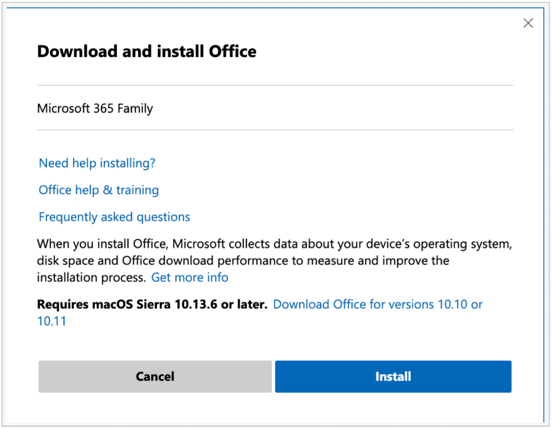 Microsoft 365 Web Install