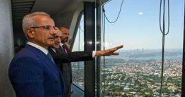 Ministr Uraloğlu oznámil: Věž Çamlıca dosáhla rekordní návštěvy