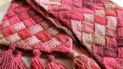 Nejjednodušší styl pletení: Praktické šikmé kosočtvercové pletení