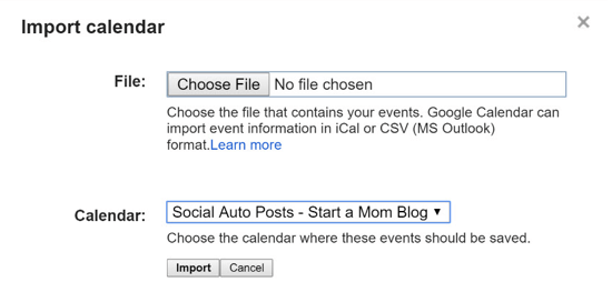 importujte soubor CSV do kalendáře Google