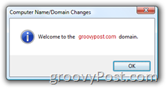 Windows Vista Připojte se k uvítací obrazovce AD ​​Domain Active Directory