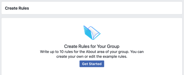 Jak vylepšit komunitu skupiny na Facebooku, možnost Facebooku, jak začít vytvářet pravidla pro vaši skupinu