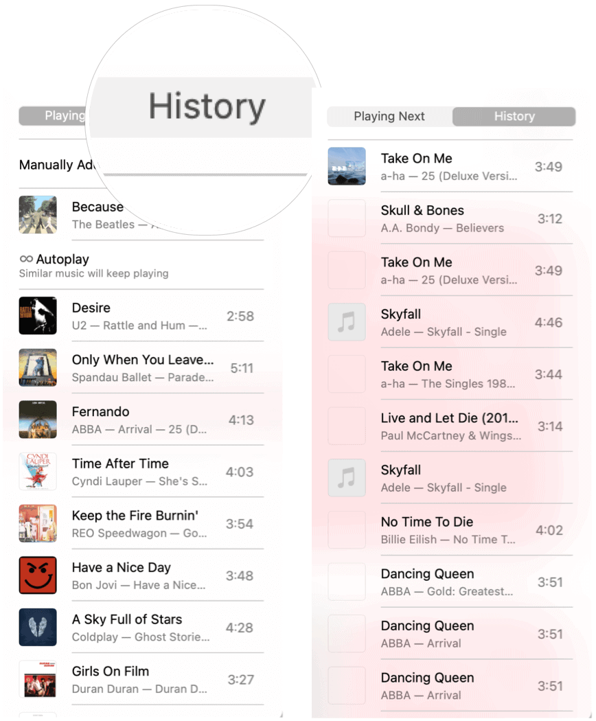 Historie Apple Music