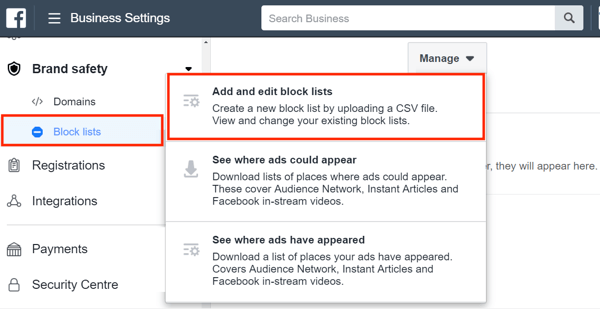 Použijte Facebook Business Manager, krok 14.