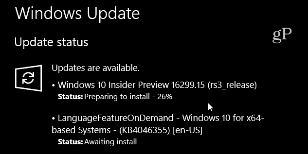 Windows 10 Build 16299-15 Kumulativní aktualizace