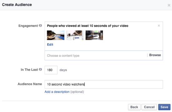 facebookové reklamy vlastní publikum